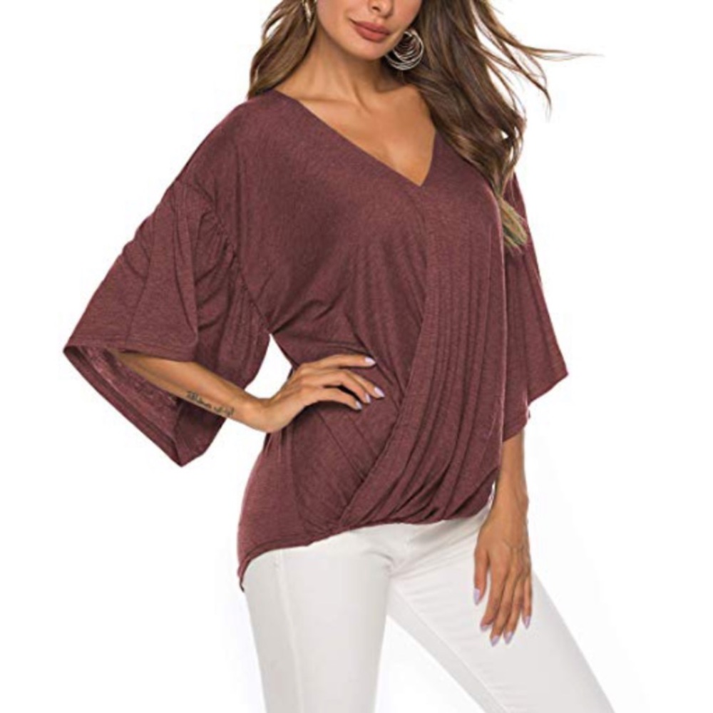 Bell Sleeve Slouchy Top